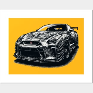 Nissan GT-R Posters and Art